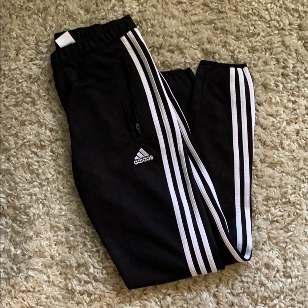 adidas zipper sweatpants women’s small